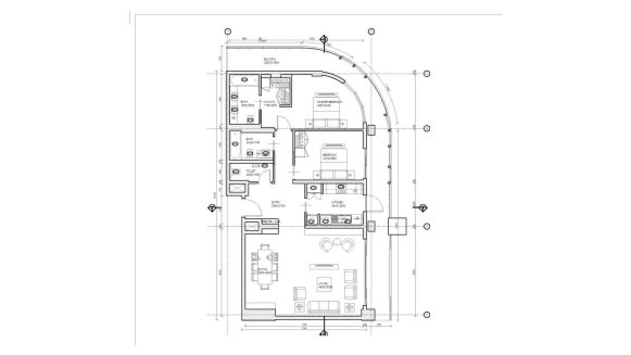 Property floor plan, 2 bedrooms in AL MAHRA RESIDENCES No. 11008 (2D)